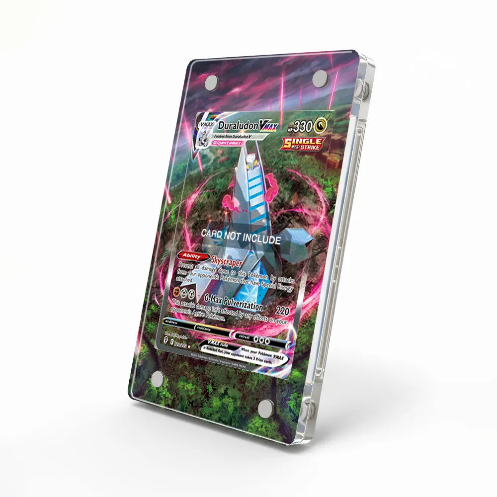 Duraludon VMAX SIR SAR Evolving Skies Alternate Art Extended Art Display Cases - Magnetic Case - Side View