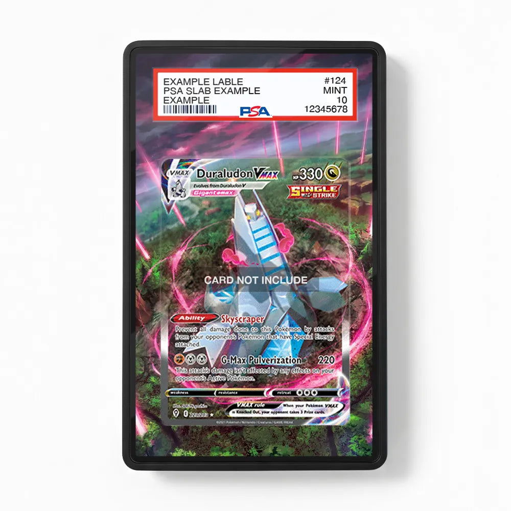 Duraludon VMAX SIR SAR Evolving Skies Alternate Art Extended Art Display Cases - PSA Slab Case - Front View