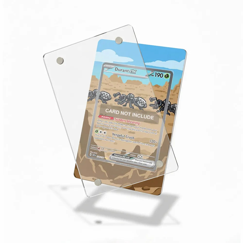Durant ex 236-190 Black & White Extended Art Display Cases - Magnetic Case - Detail View