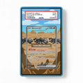 Durant ex 236-190 Black & White Extended Art Display Cases - PSA Slab Case - Front View