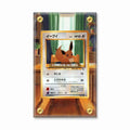 Eevee 133 Japanese Vending Pokemon Cards Custom Art Display Cases - Screws Case - Front View