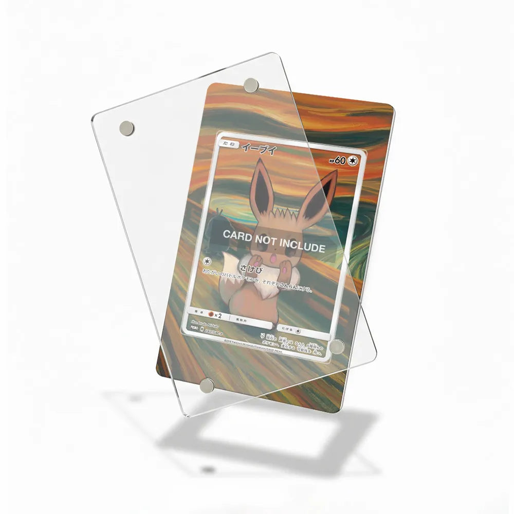 Eevee 287 SM-P Munch Scream Promo JP Extended Art Display Cases - Magnetic Case - Detail View