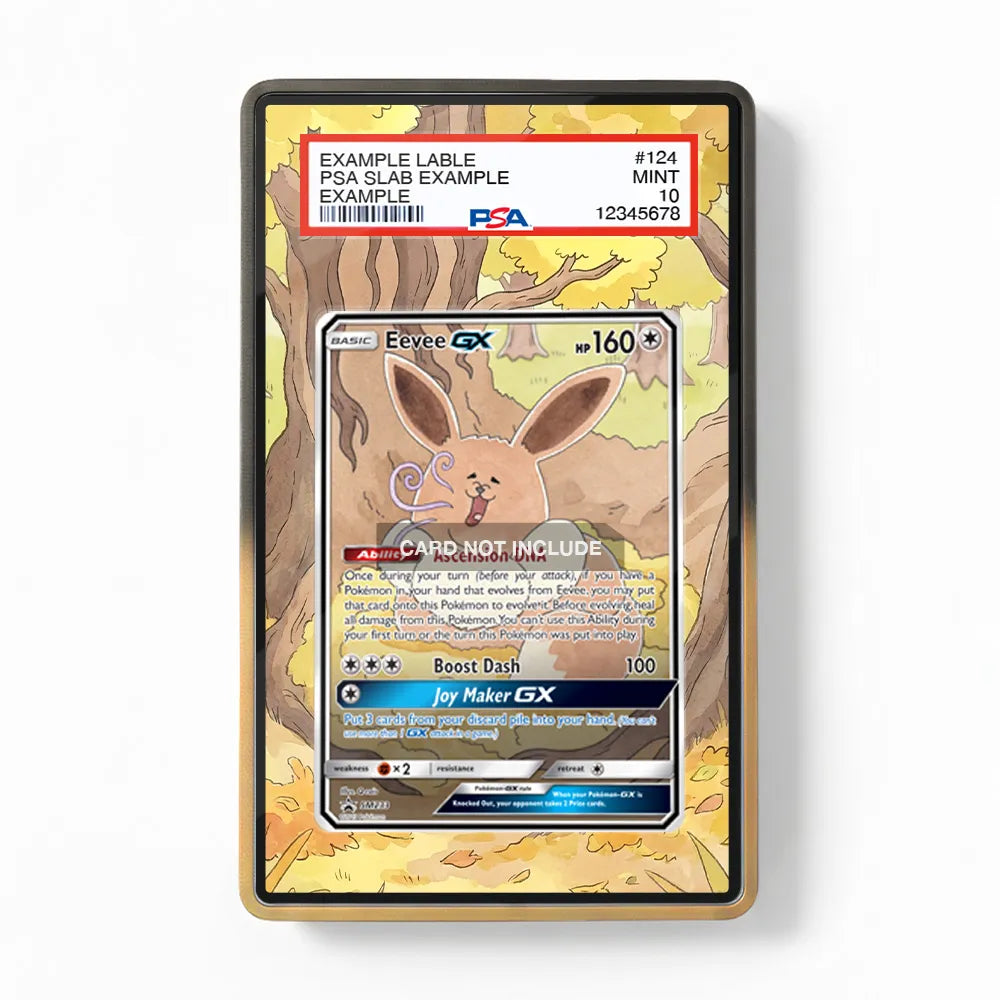 Eevee GX SM233 Promo Extended Art Display Cases - PSA Graded Guard Case - Front View