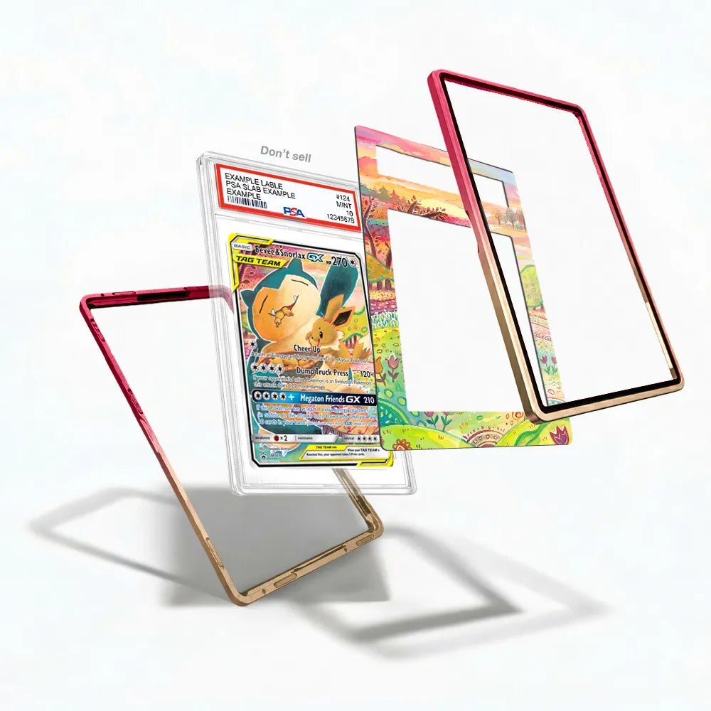 Eevee & Snorlax GX SM169 Promo Extended Art Display Cases - PSA Slab Case - Detail View