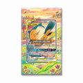 Eevee Snorlax GX SM169 Promo Extended Art Display Cases - Screws Case - Front View