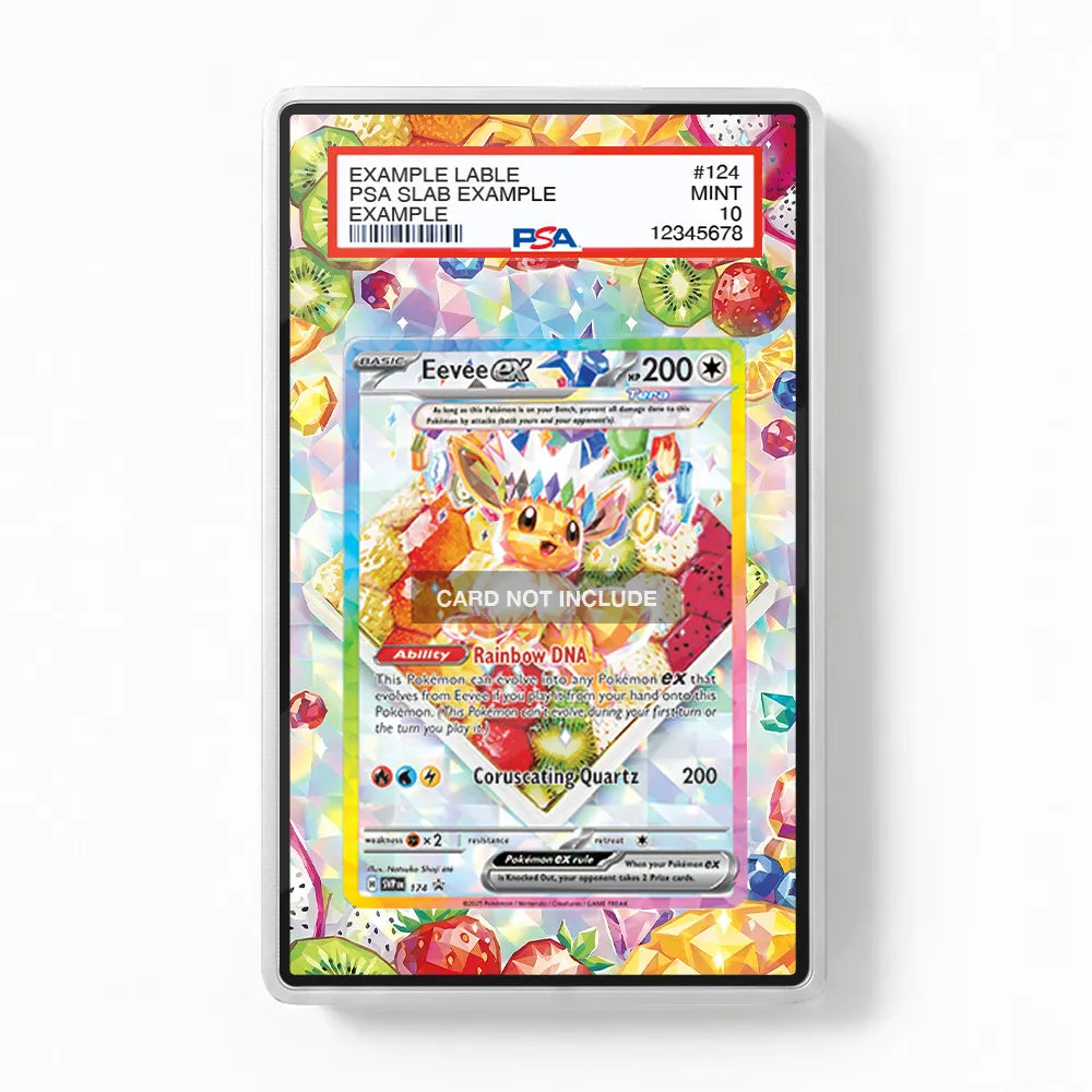 Eevee ex SVP 174 Promo Extended Art Display Cases - PSA Slab Case - Front View