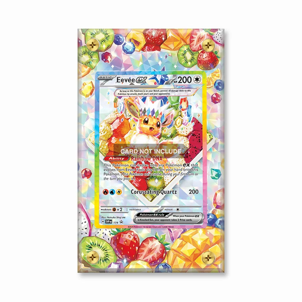 Eevee ex SVP 174 Promo Extended Art Display Cases - Screws Case - Front View