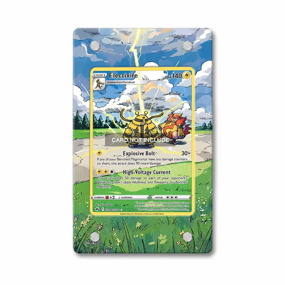 Electivire GG08 Galarian Gallery Crown Zenith Extended Art Display Cases - PSA Slab Case - Front View