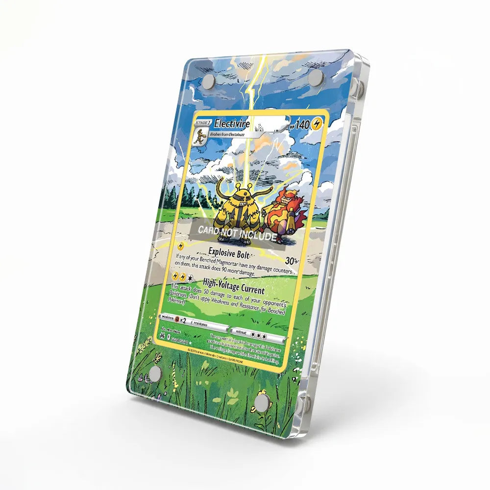 Electivire GG08 Galarian Gallery Crown Zenith Extended Art Display Cases - Magnetic Case - Side View