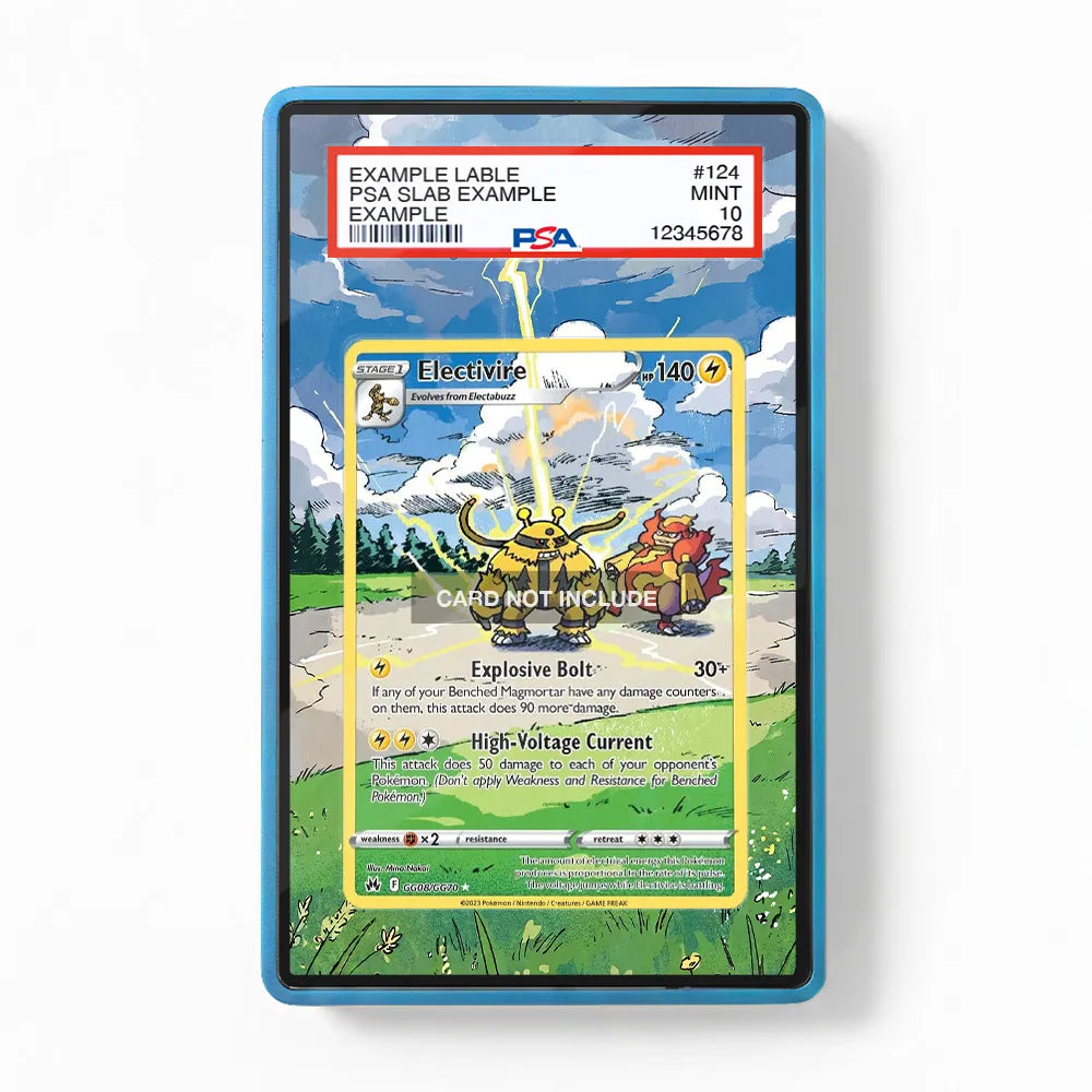 Electivire GG08 Galarian Gallery Crown Zenith Extended Art Display Cases - PSA Slab Case - Front View