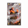 Emboar 098-086 White Flame Pokemon Cards Extended Art Display Cases - Screws Case - Front View