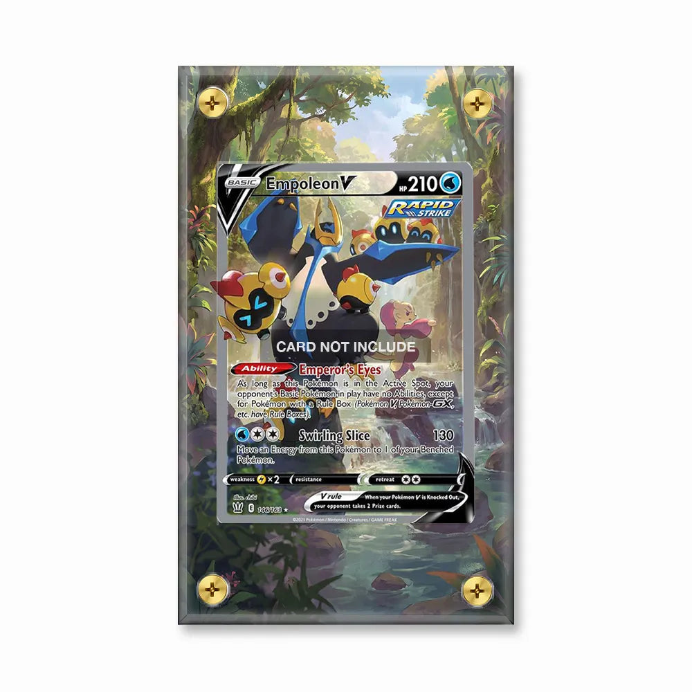 Empoleon V 146-163 SIR SAR Battle Styles Alternate Art Extended Art Display Cases - Screws Case - Front View