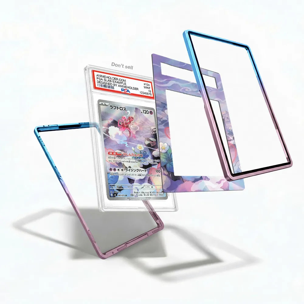 Enamorus 083-076 AR Storm Emeralda Delta Reign Pokemon Cards Custom Art Display Cases - PSA Slab Case - Detail View