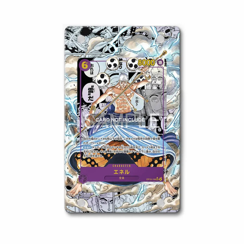 Enel OP15-118 SEC Adventure on Kamis Island One Piece Cards Extended Art Display Cases - Magnetic Case - Front View