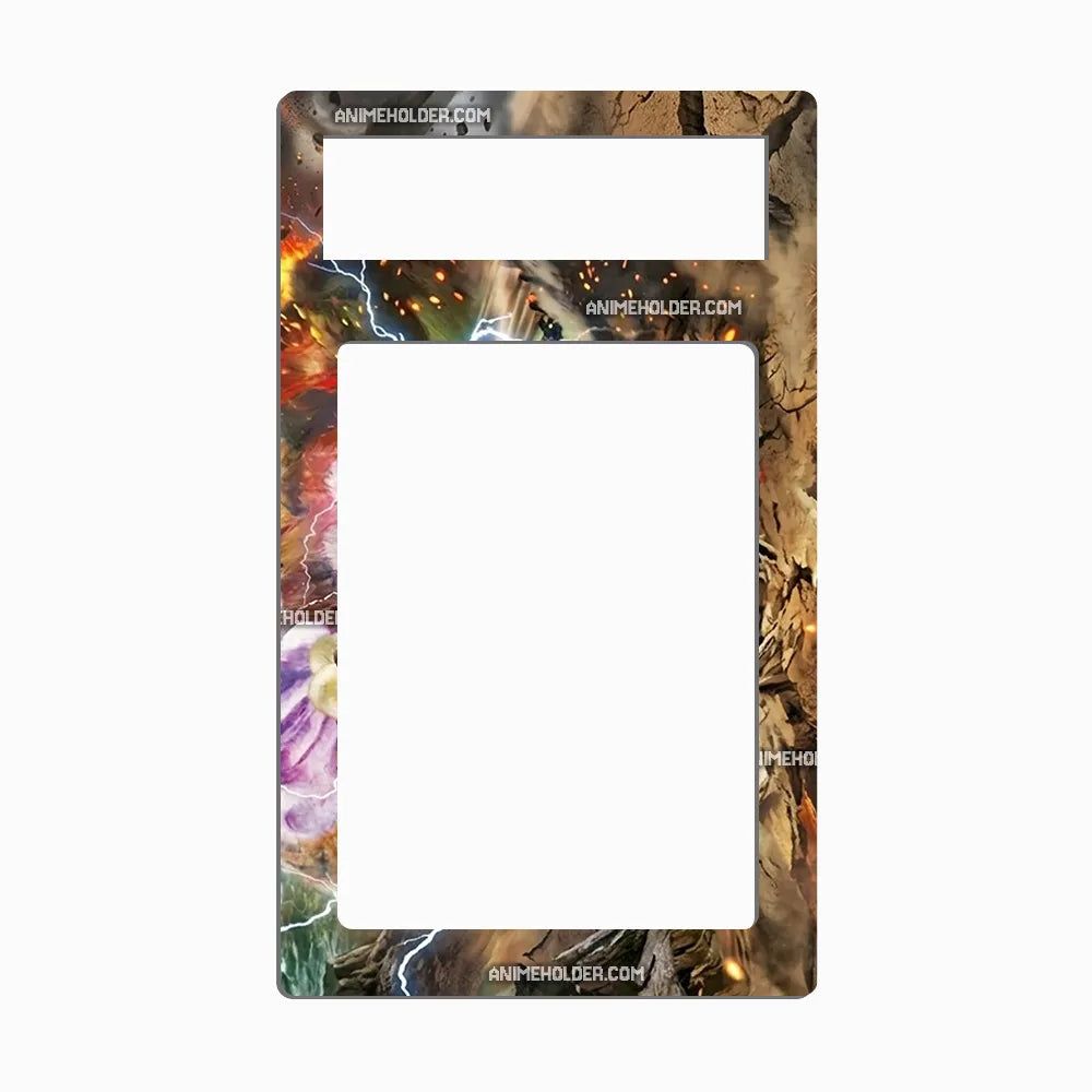 Entei & Raikou LEGEND 064-080 Reviving Legends Pokemon Cards Custom Art Display Cases - PSA Metal Art Only - Front View