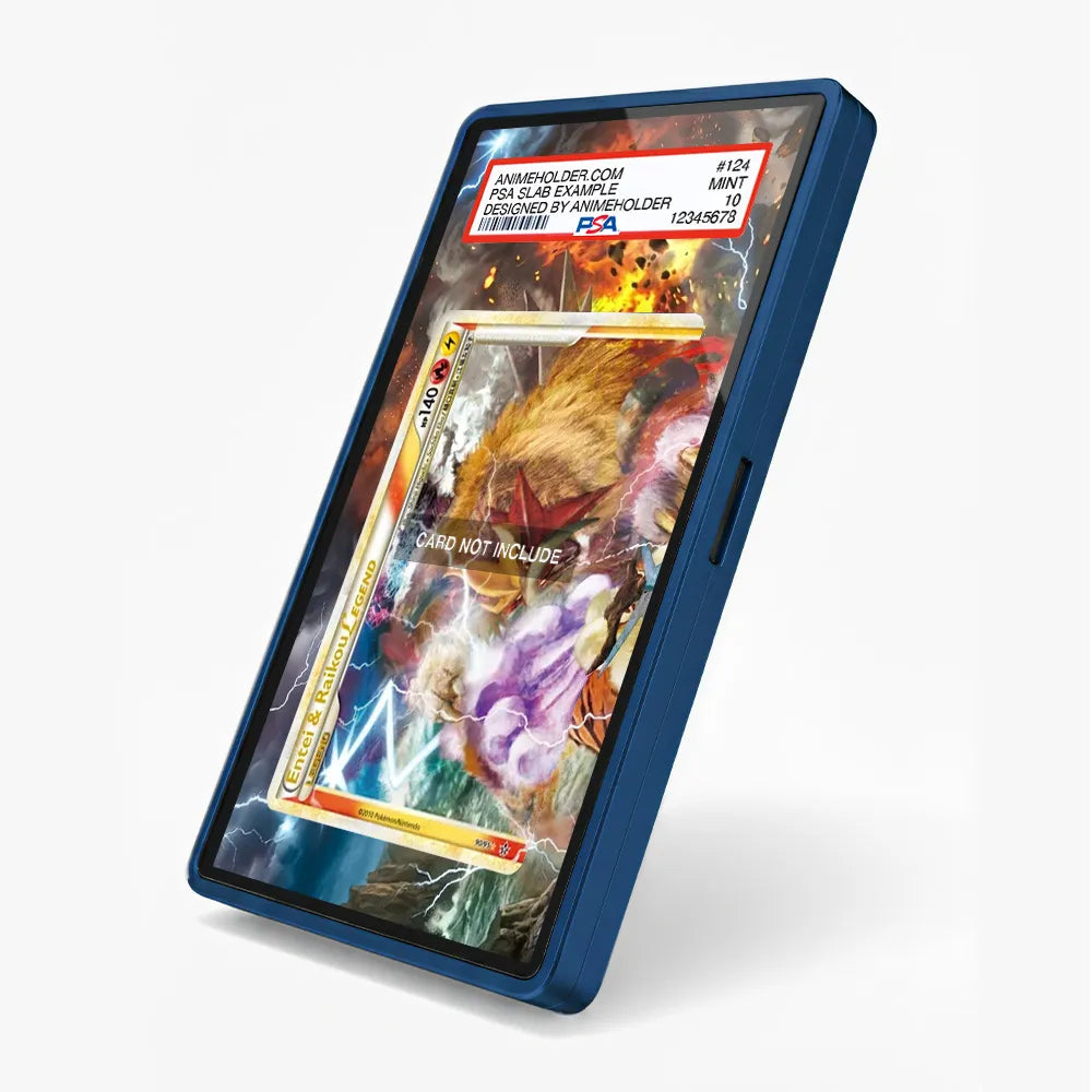 Entei & Raikou Legend 063-080 Reviving Legends Pokemon Cards Custom Art Display Cases - PSA Slab Case - Side View