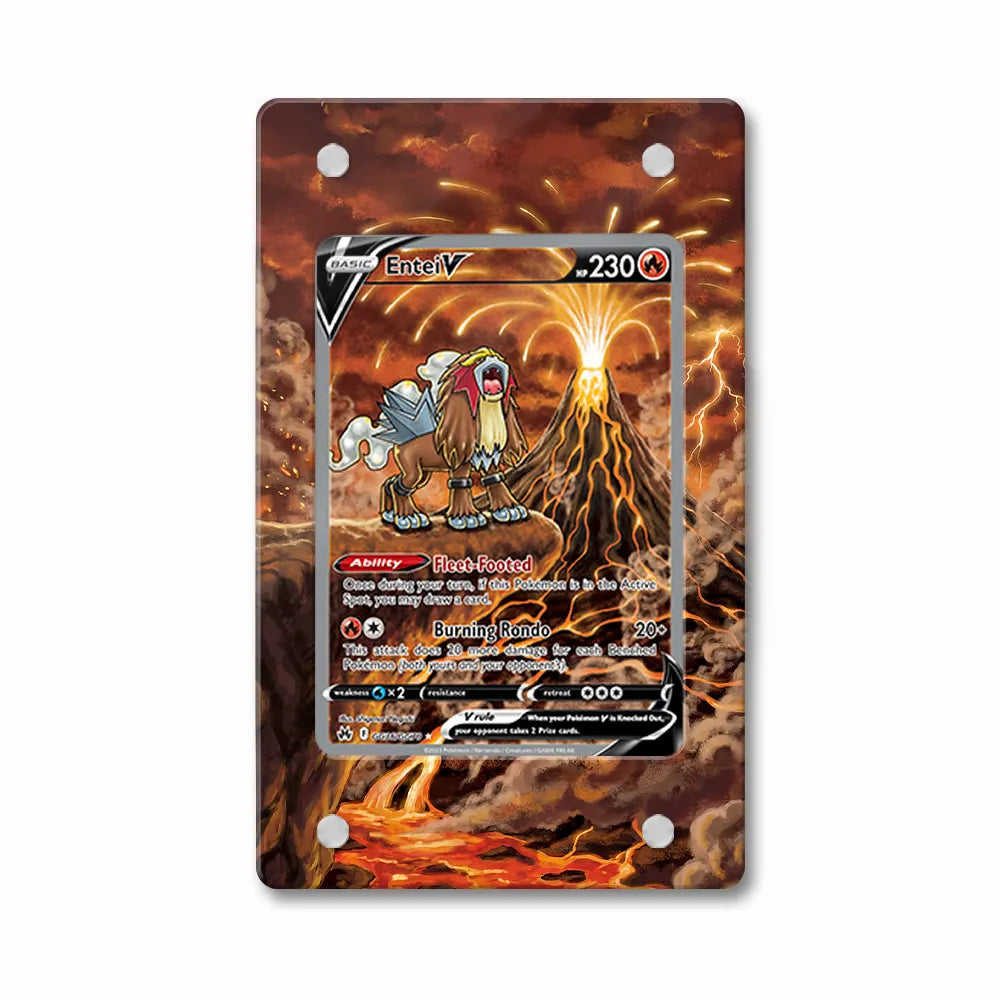 Entei V GG36 SAR SIR Crown Zenith Extended Art Display Cases - Magnetic Case - Front View