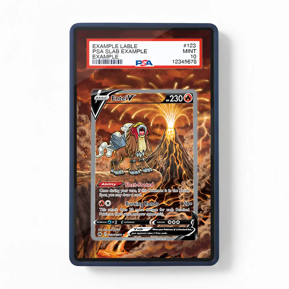Entei V GG36 SAR SIR Crown Zenith Extended Art Display Cases - PSA Graded Guard Case - Front View