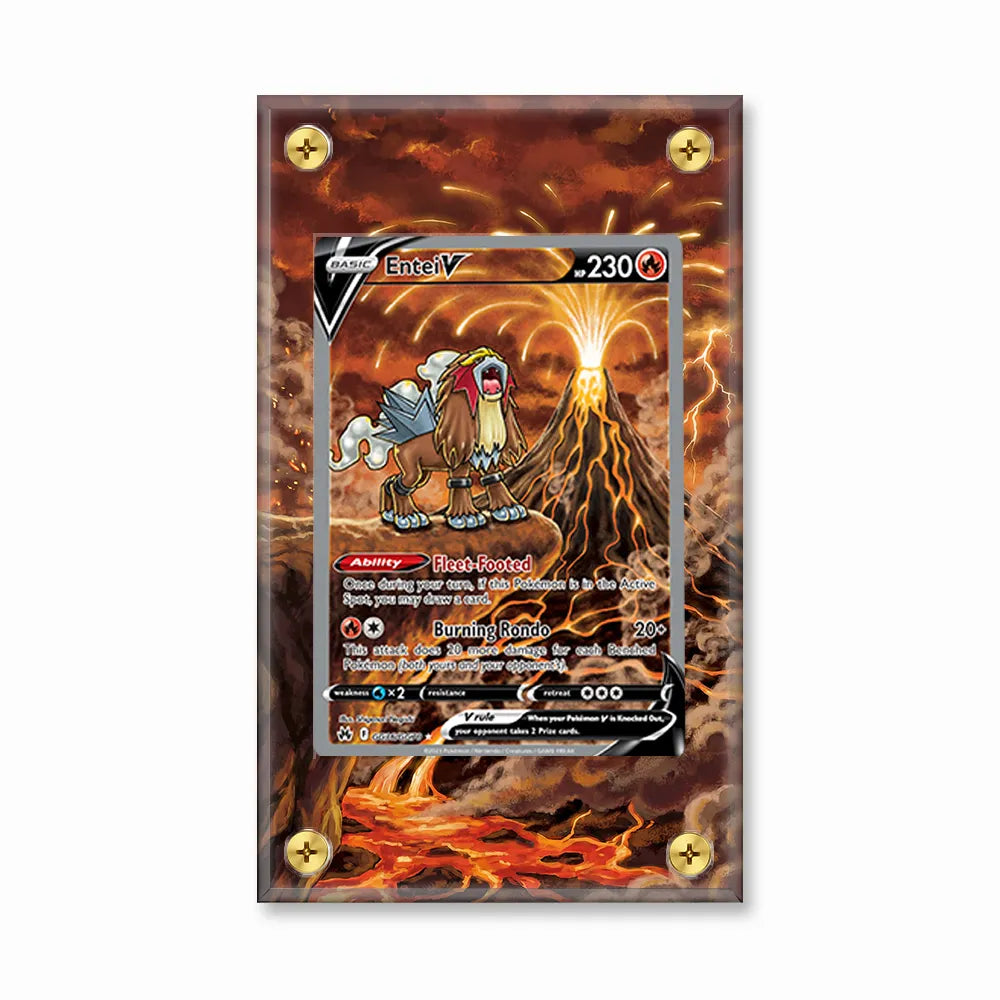 Entei V GG36 SAR SIR Crown Zenith Extended Art Display Cases - Screws Case - Front View