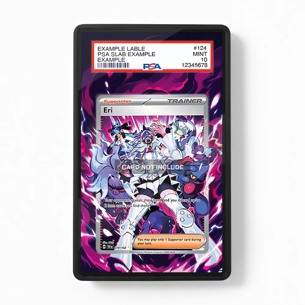 Eri 210-162 Extended Art Display Cases - PSA Slab Case - Front View