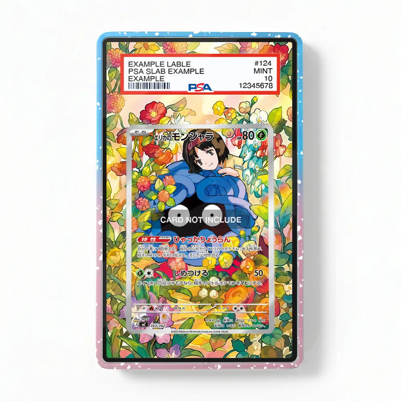 Erika's Tangela AR IR Ascended Heroes Extended Art Display Case - Opal Mint PSA Slab Acrylic Frame by AnimeHolder