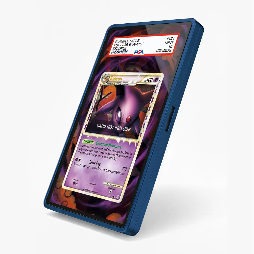 Espeon 81-90 Unleashed Extended Art Display Cases - PSA Slab Case - Side View