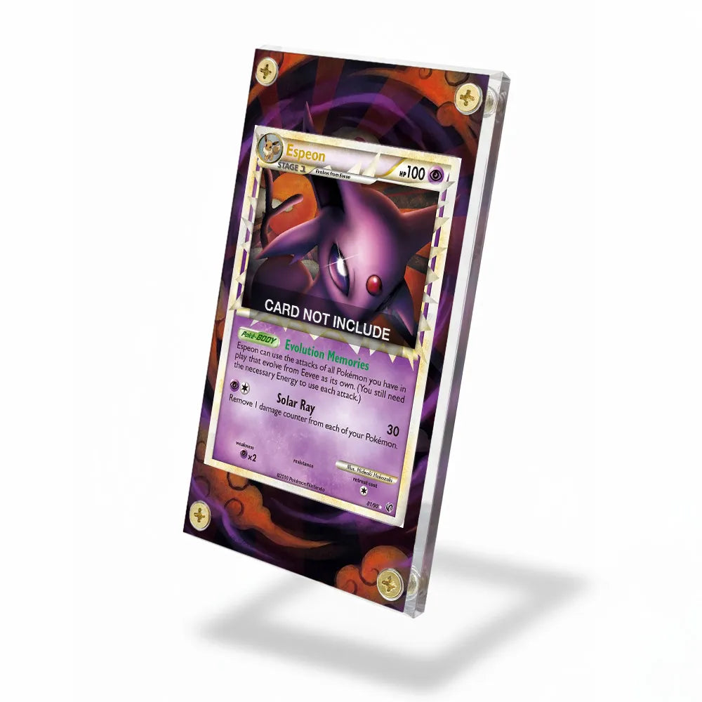 Espeon 81-90 Unleashed Extended Art Display Cases - Screws Case - Side View