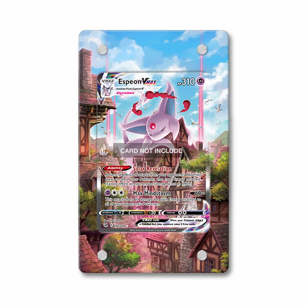 Espeon VMAX 270-264 SIR SAR Fusion Strike Alternate Art Extended Art Display Cases - PSA Slab Case - Front View