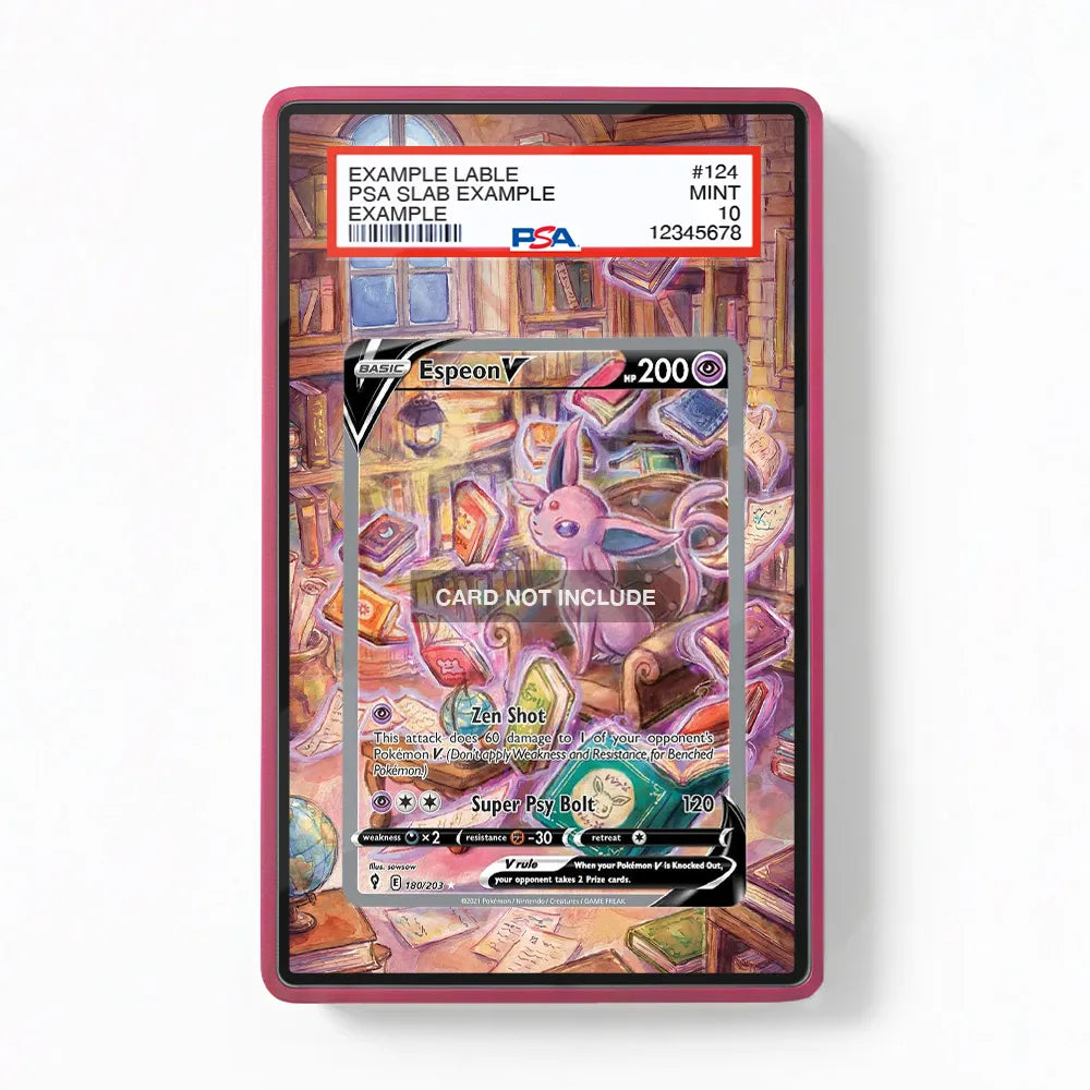 Espeon V SIR SAR Evolving Skies Alternate Art Extended Art Display Cases - PSA Slab Case - Front View