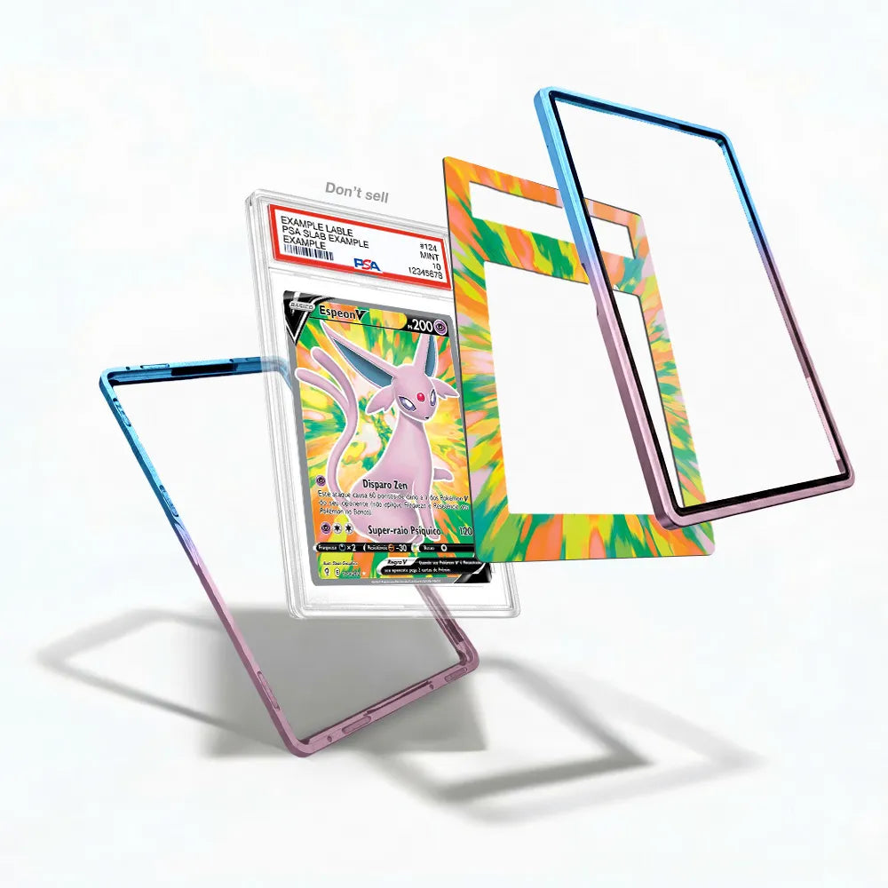Espeon V Secret Rare SR Evolving Skies Extended Art Display Cases - PSA Slab Case - Detail View