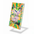 Espeon V Secret Rare SR Evolving Skies Extended Art Display Cases - Screws Case - Side View