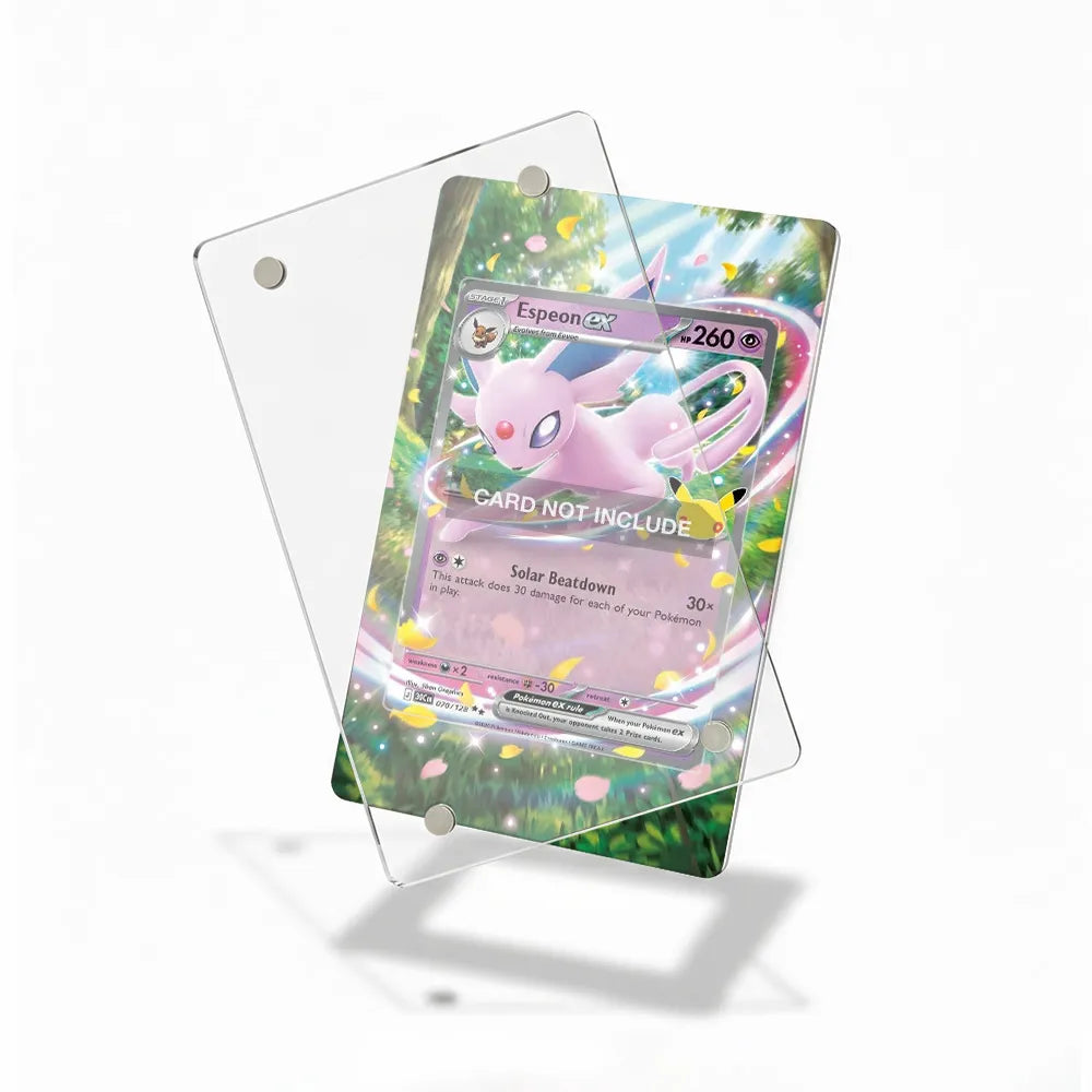 Espeon ex 070-128 SR 30C 30th Anniversary Extended Art Display Cases - Magnetic Case - Detail View