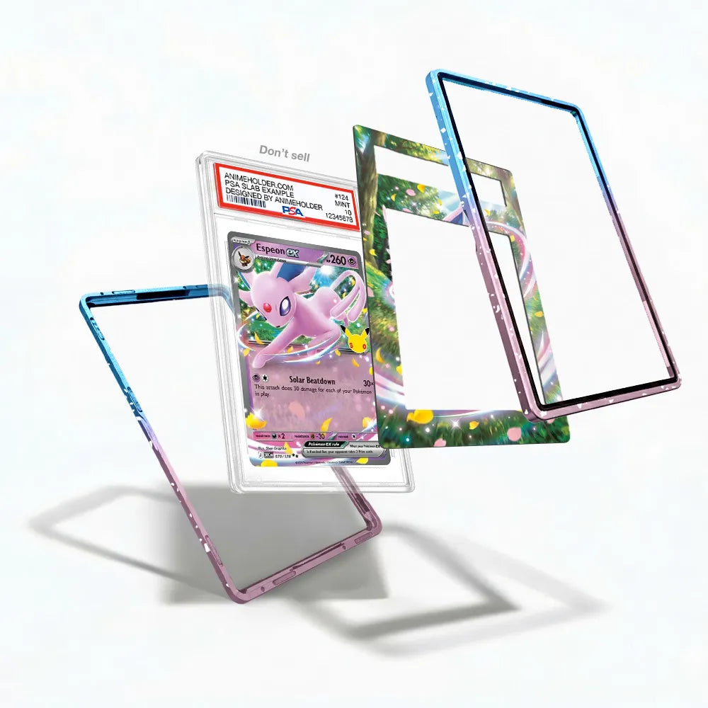 Espeon ex 070-128 SR 30C 30th Anniversary Extended Art Display Cases - PSA Slab Case - Detail View