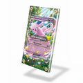 Espeon ex 070-128 SR 30C 30th Anniversary Extended Art Display Cases - Screws Case - Side View