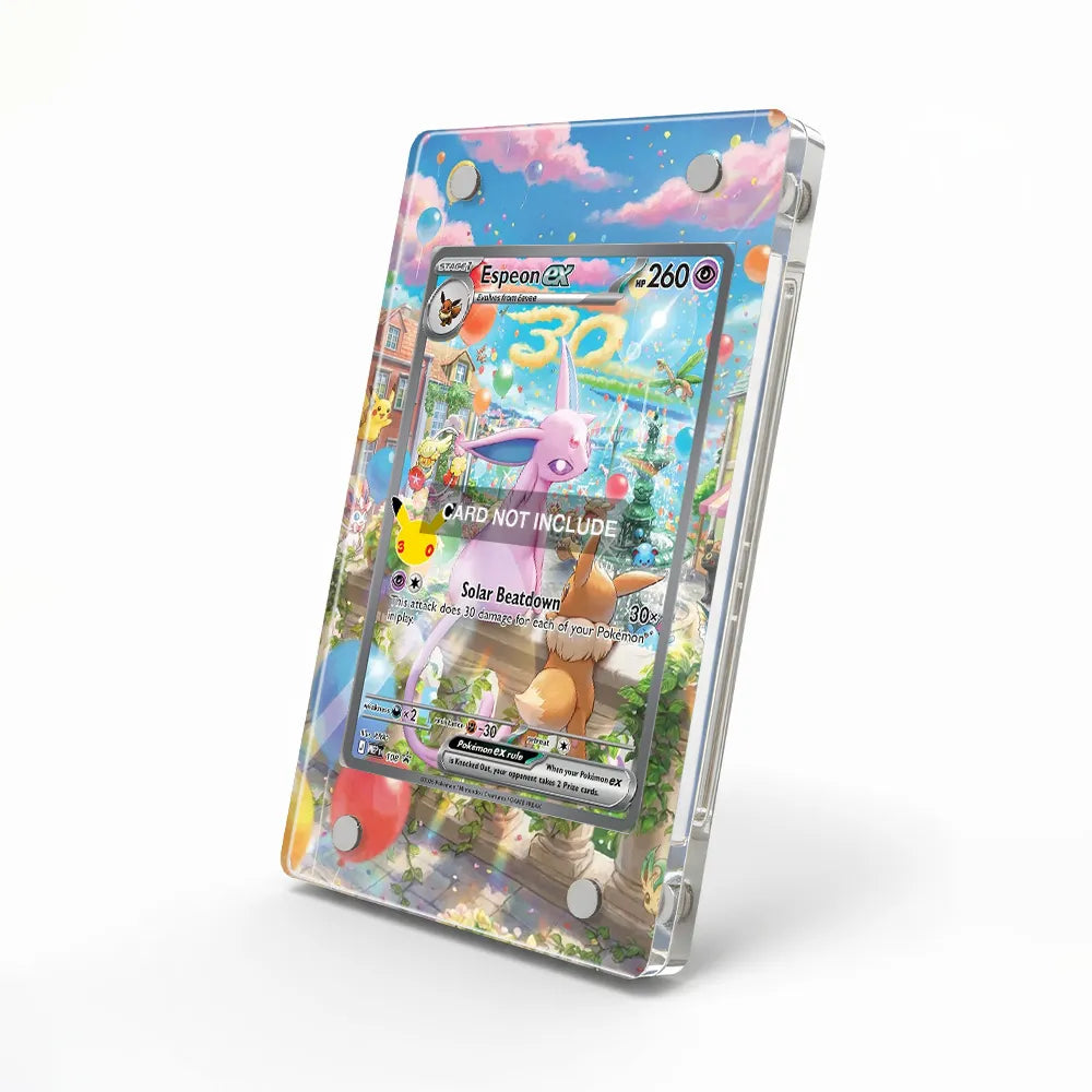 Espeon ex 108 Promo MEP 30th Extended Art Display Cases - Magnetic Case - Side View