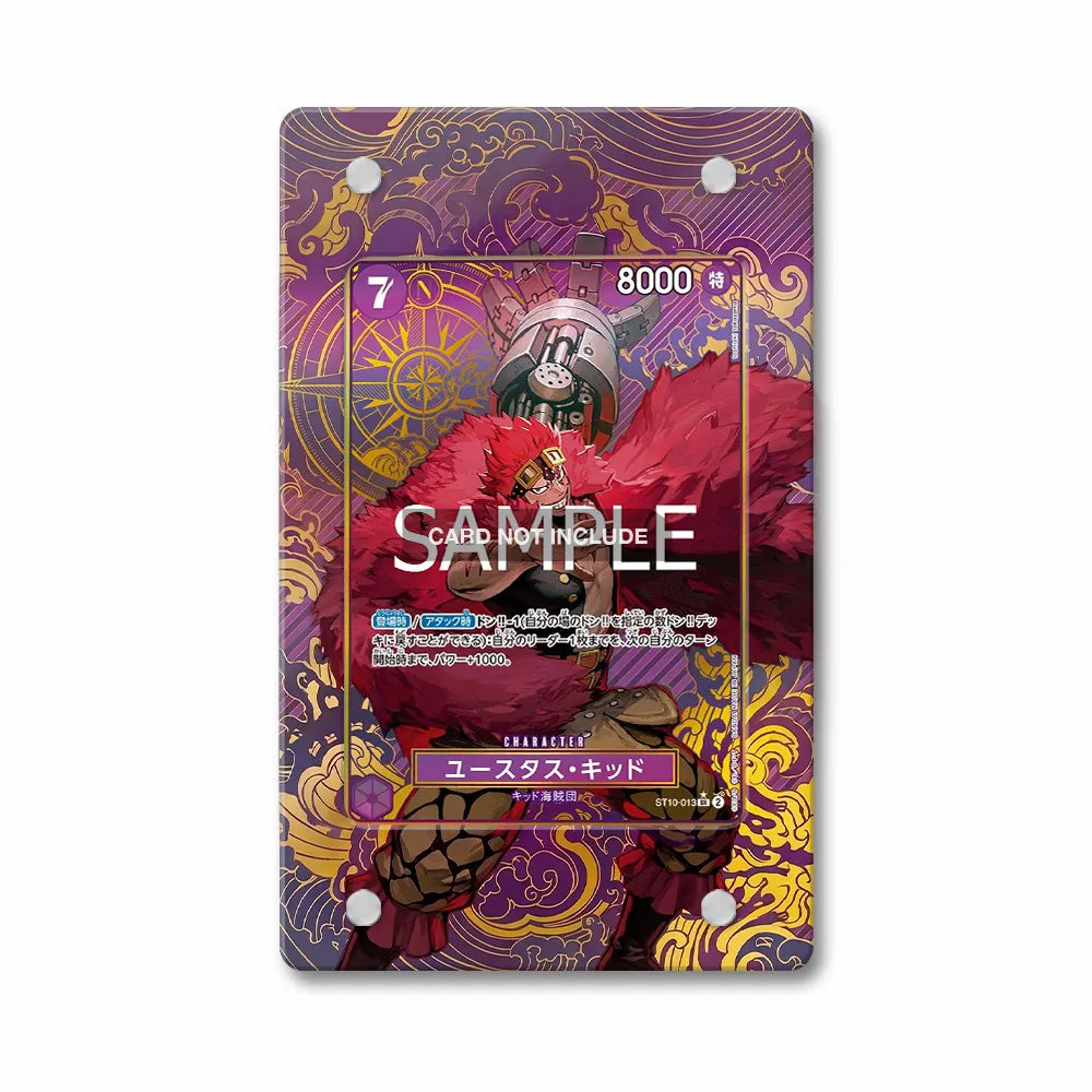 Eustass Captain Kid ST10-013 SR SP The Three Captains Extended Art Display Cases - PSA Slab Case - Front View