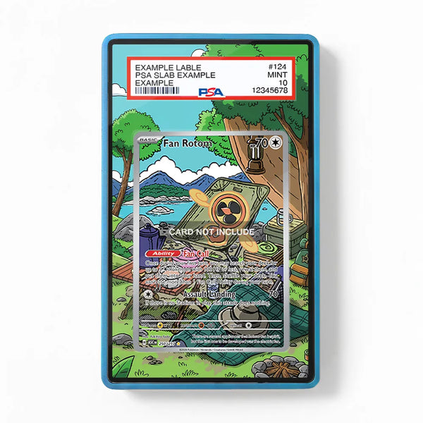 Fan Rotom 250-217 IR AR Ascended Heroes Extended Art Pokemon Card Display Case - Magnetic, PSA, Screw Standing Options