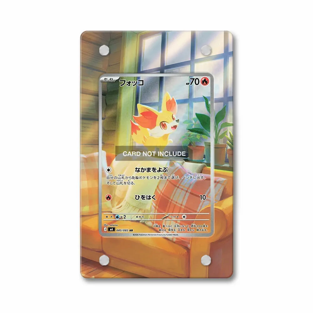 Fennekin IR AR Ninja Spinner Chaos Rising Extended Art Display Cases - PSA Graded Guard Case - Front View