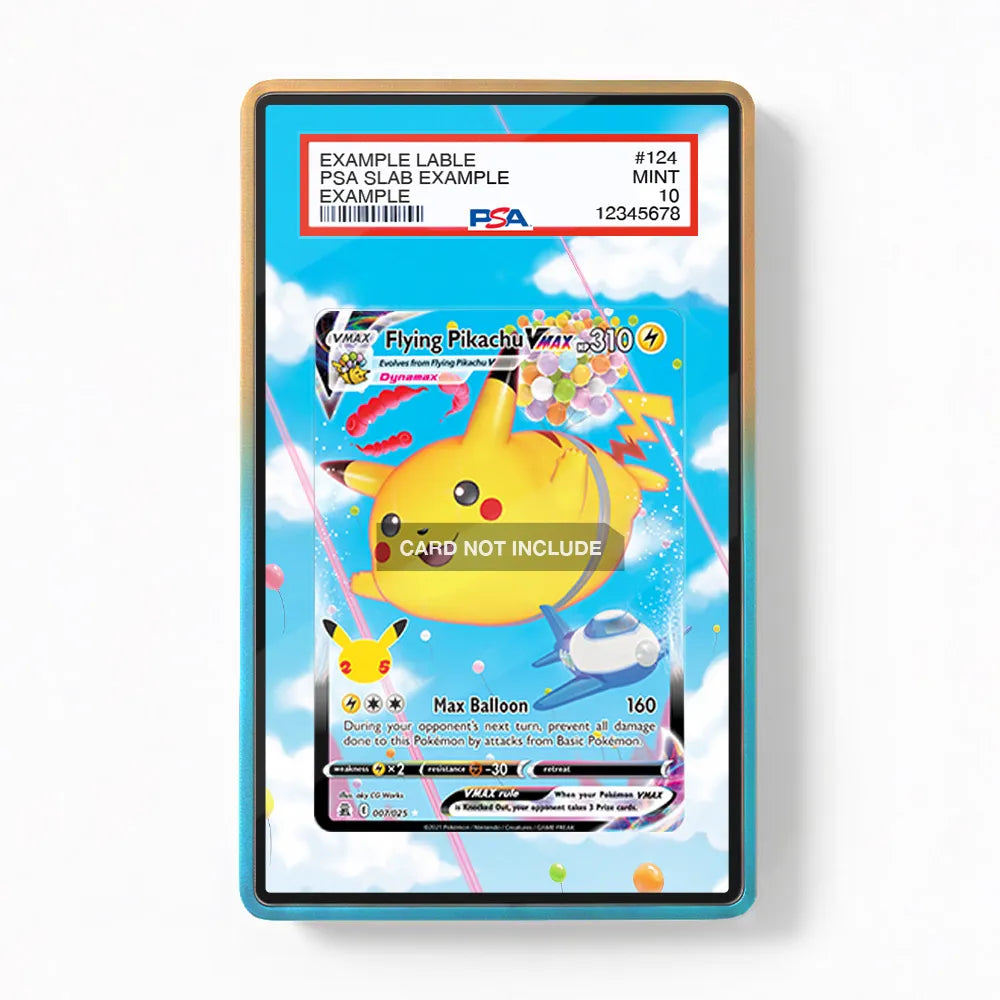 Flying Pikachu VMAX 007-025 25th Anniversary Celebrations Extended Art Display Cases - PSA Slab Case - Front View