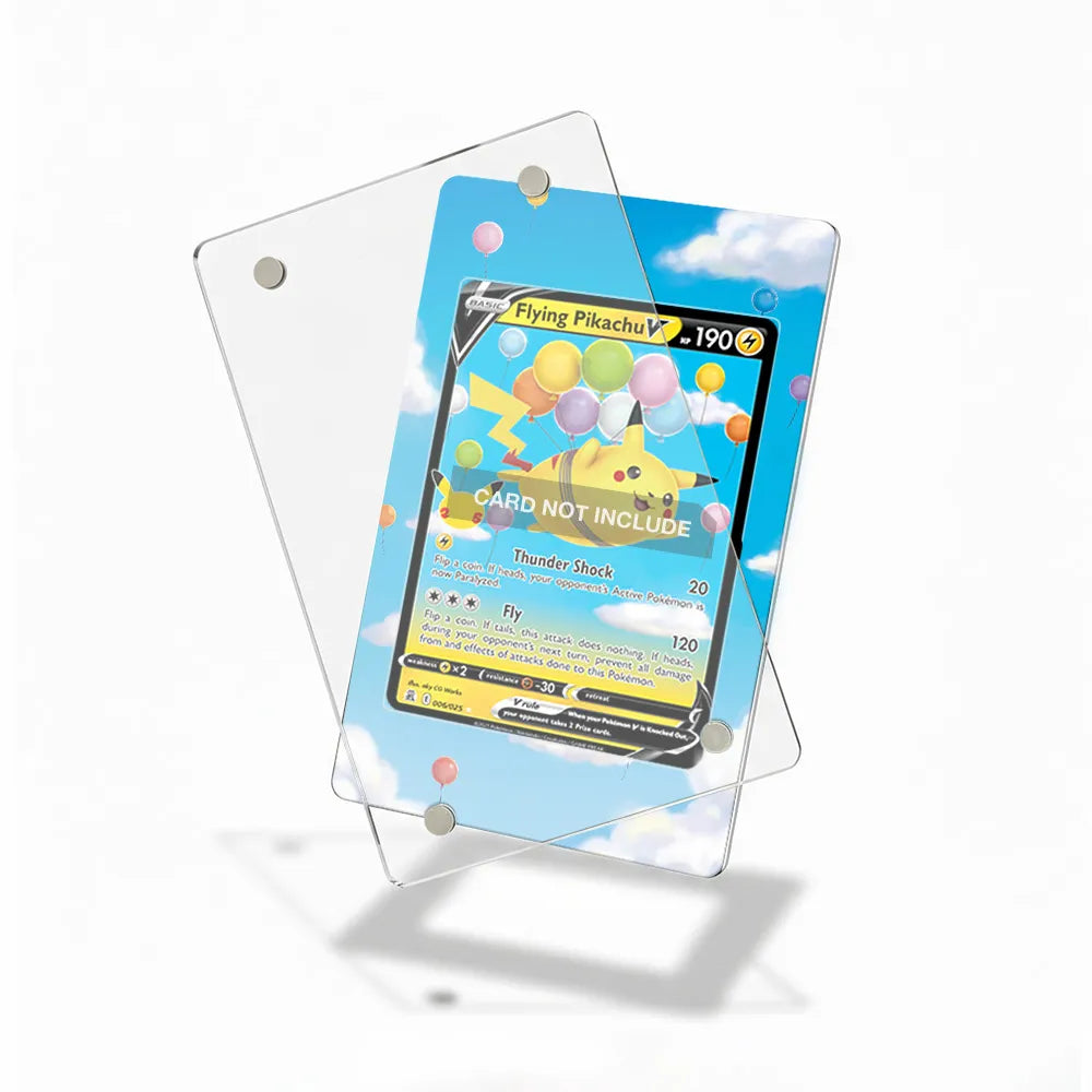 Flying Pikachu V 006-025 25th Anniversary Celebrations Extended Art Display Cases - Magnetic Case - Detail View