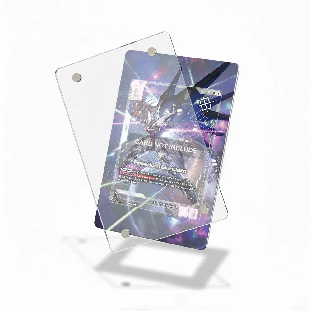 Freedom Gundam G001-085 Gundam Extended Art Display Cases - Magnetic Case - Detail View