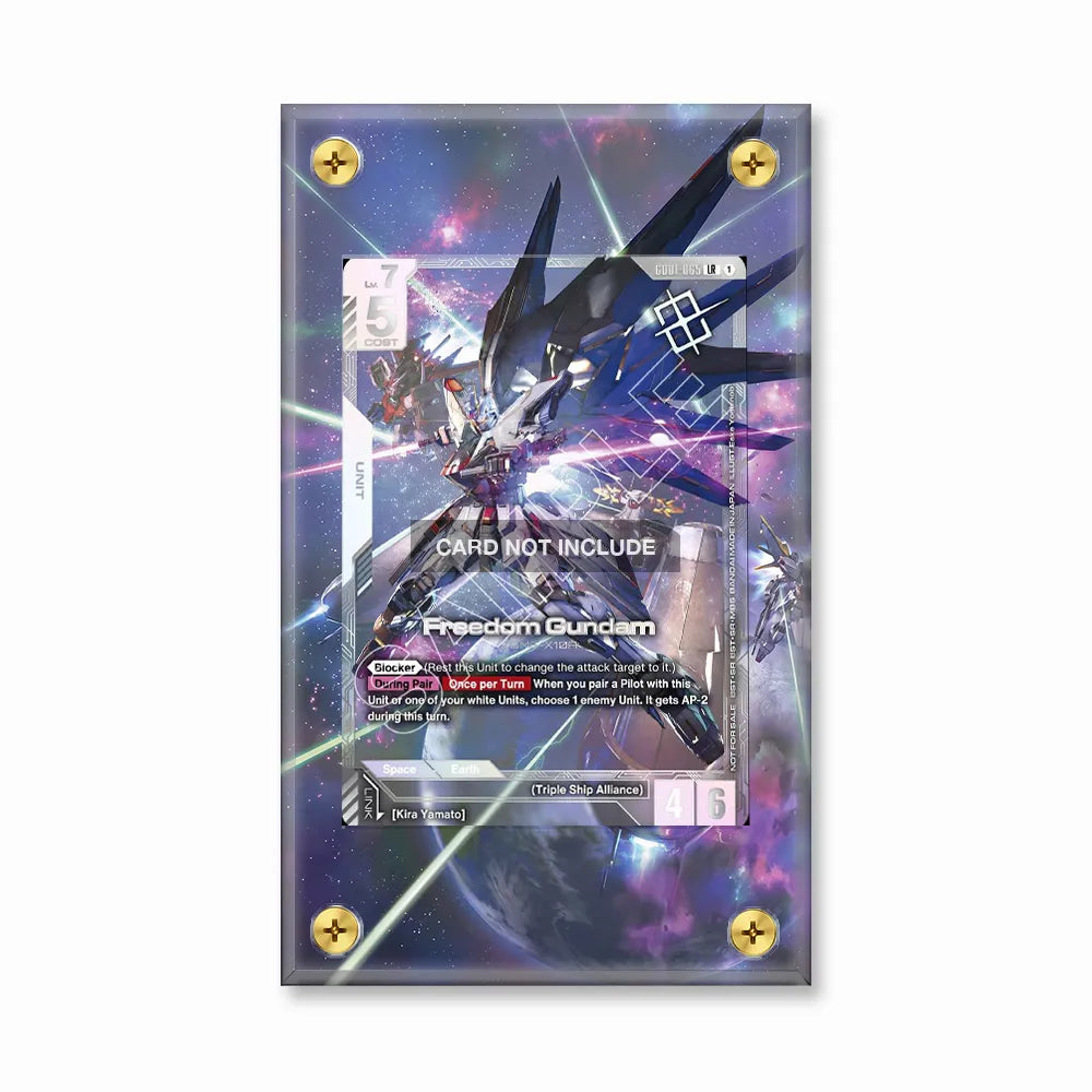 Freedom Gundam G001-085 Gundam Extended Art Display Cases - Screws Case - Front View