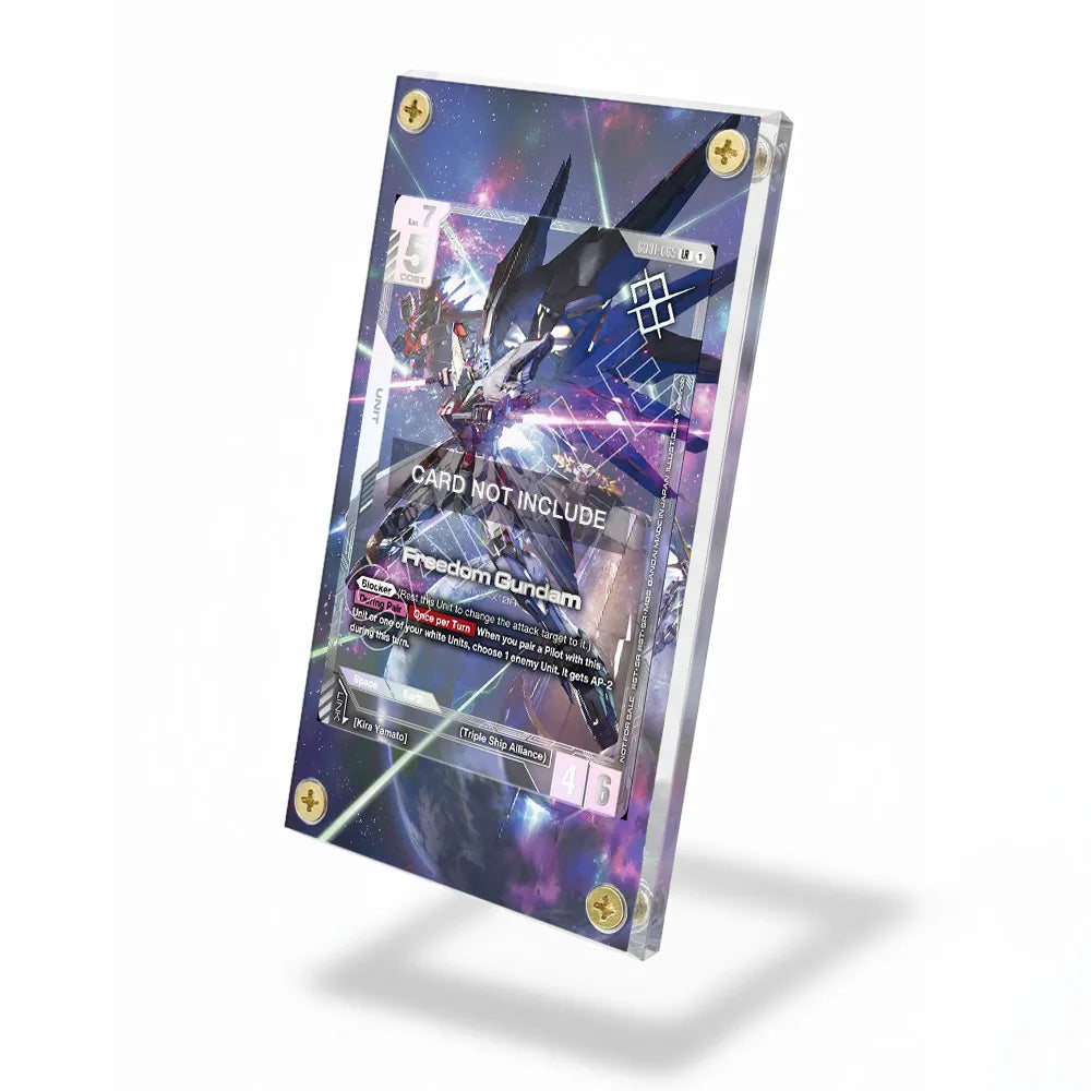 Freedom Gundam G001-085 Gundam Extended Art Display Cases - Screws Case - Side View
