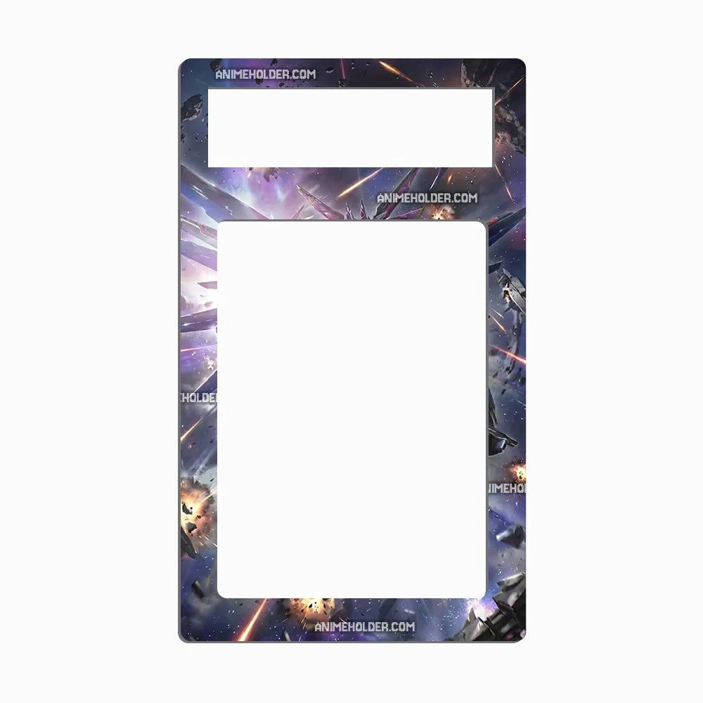 Freedom Gundam GD01-065 Legend Rare Gundam Cards Custom Art Display Cases - PSA Metal Art Only - Front View