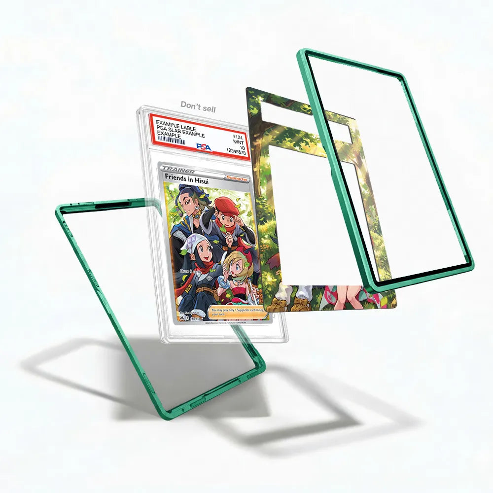 Friends in Hisui 148-159 SIR SAR Crown Zenith Extended Art Display Cases - PSA Slab Case - Detail View
