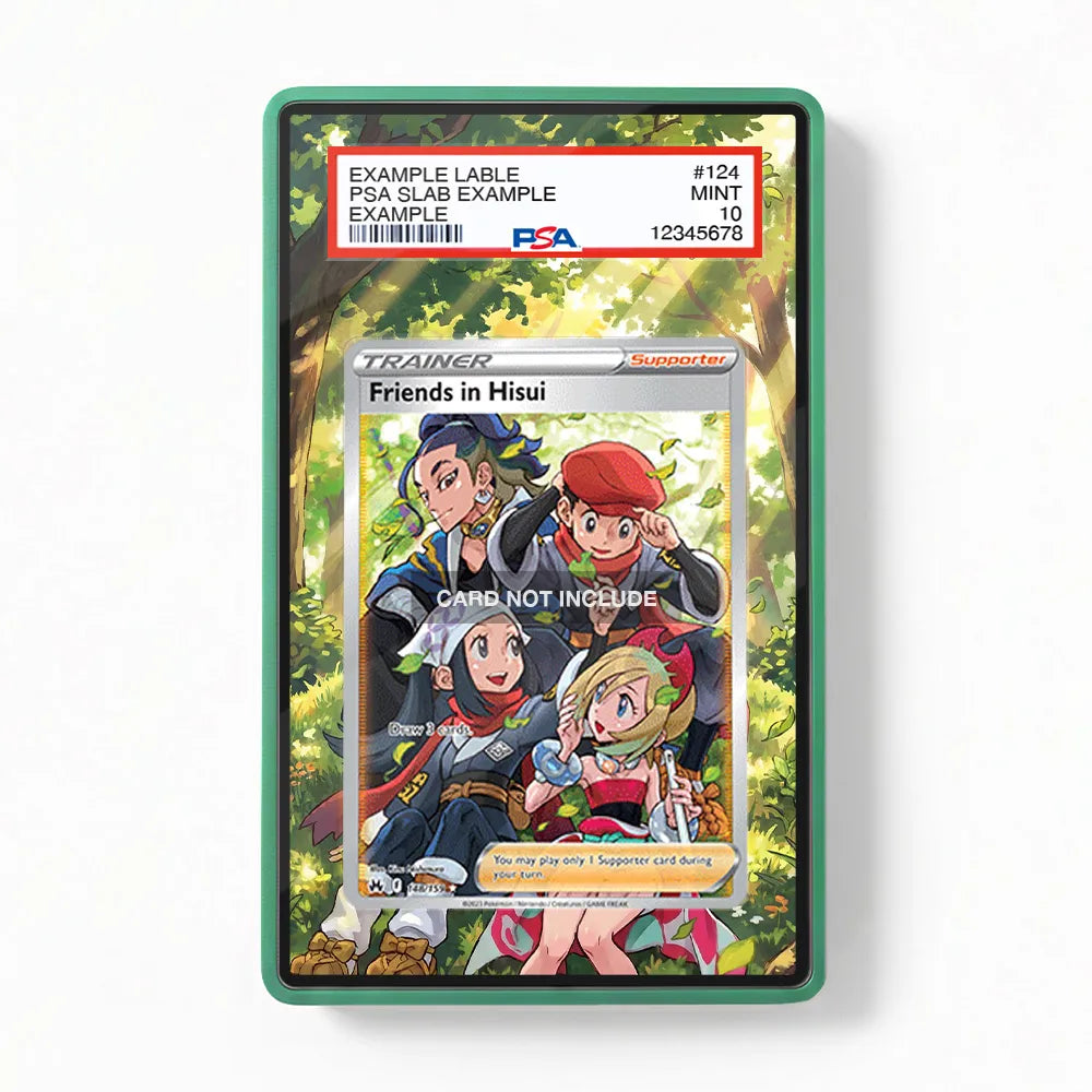 Friends in Hisui 148-159 SIR SAR Crown Zenith Extended Art Display Cases - PSA Slab Case - Front View