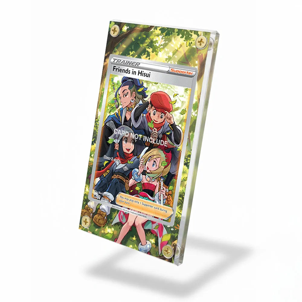 Friends in Hisui 148-159 SIR SAR Crown Zenith Extended Art Display Cases - Screws Case - Side View