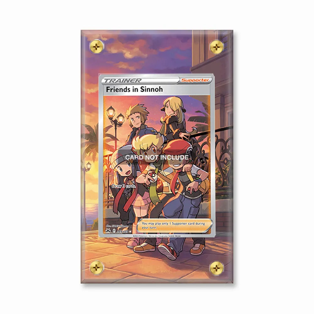 Friends in Sinnoh 149-159 SIR SAR Crown Zenith Extended Art Display Cases - Screws Case - Front View