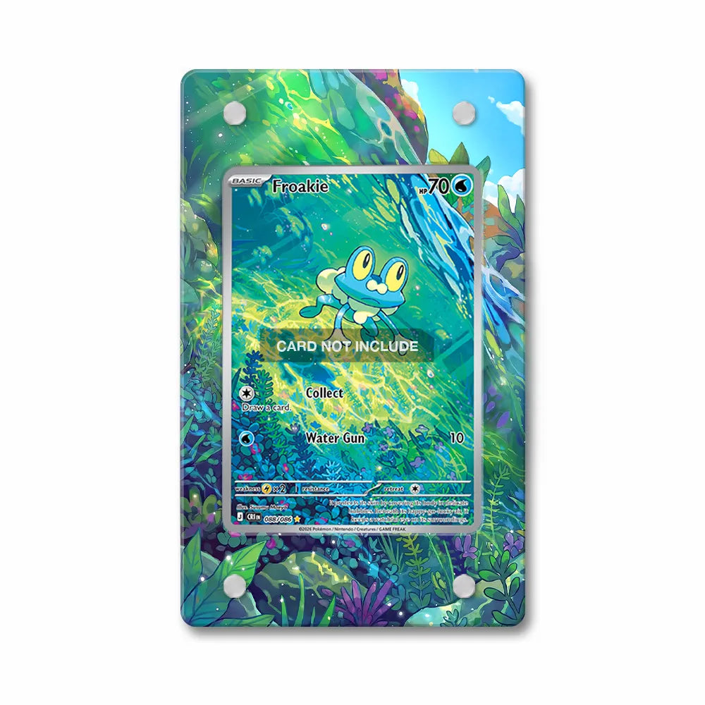 Froakie IR AR Ninja Spinner Chaos Rising Extended Art Display Cases - PSA Slab Case - Front View