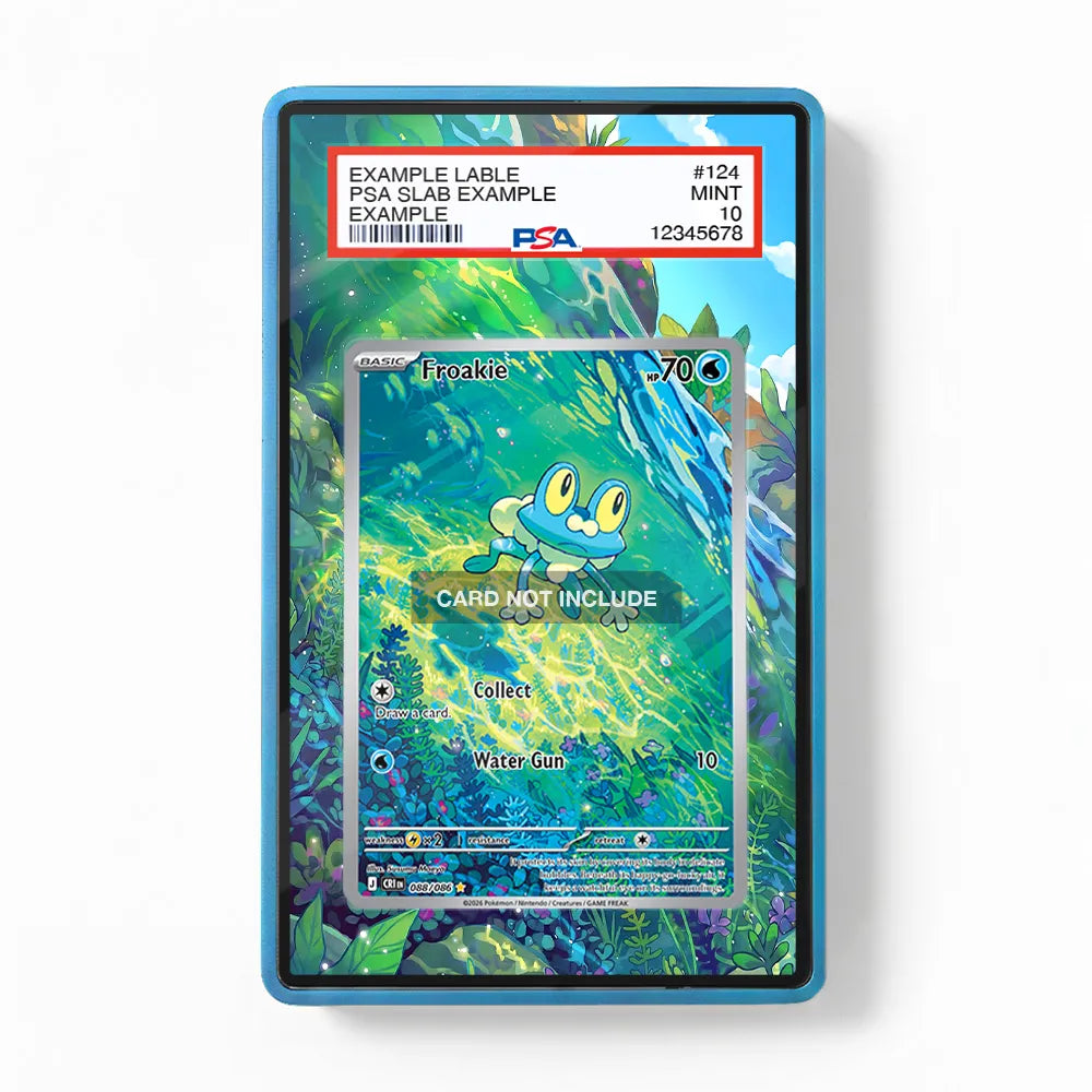 Froakie IR AR Ninja Spinner Chaos Rising Extended Art Display Cases - PSA Slab Case - Front View